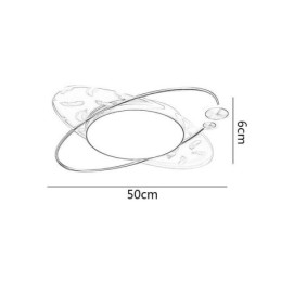 Moderne Taklampe Med Innfelt Montering Og Planetform