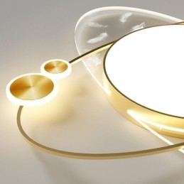 Moderne Taklampe Med Innfelt Montering Og Planetform