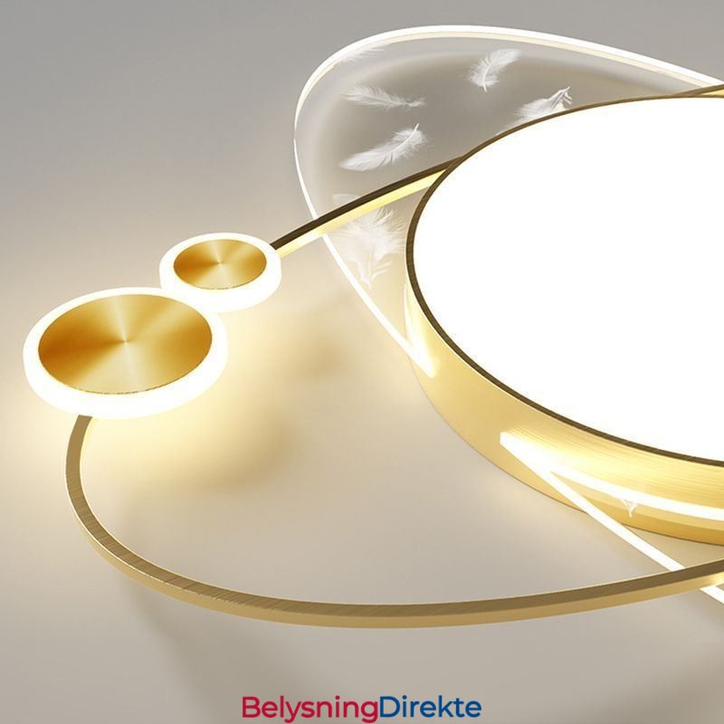 Moderne Taklampe Med Innfelt Montering Og Planetform