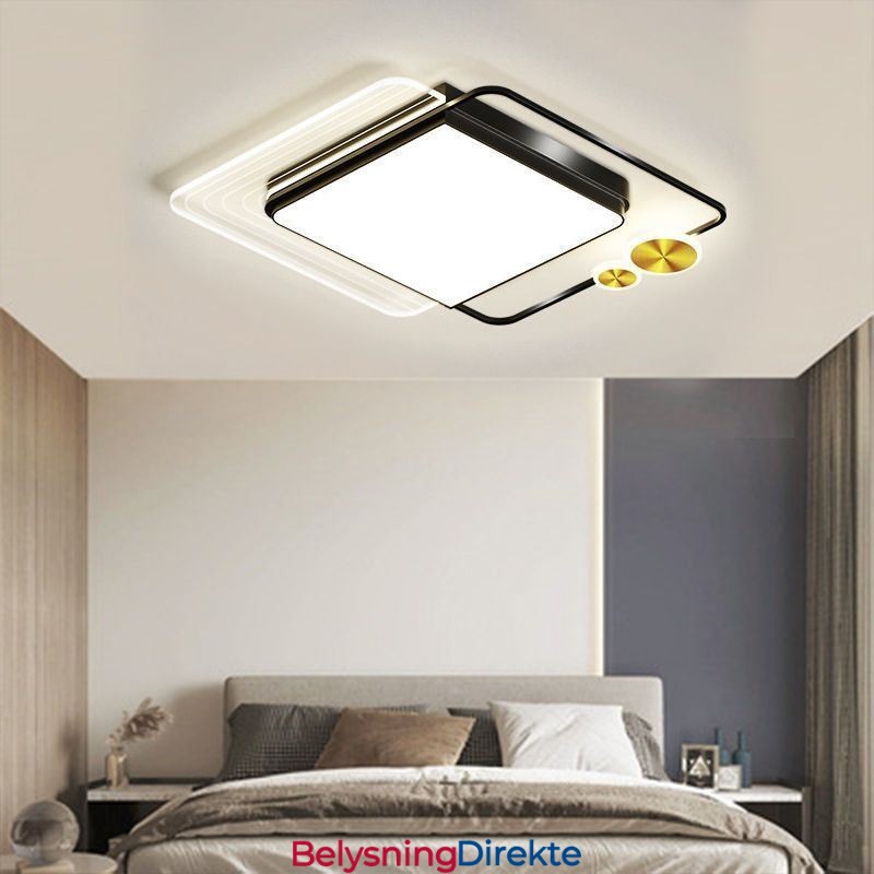 Nordisk Taklampe Firkantet Akryl Innfelt Taklampe