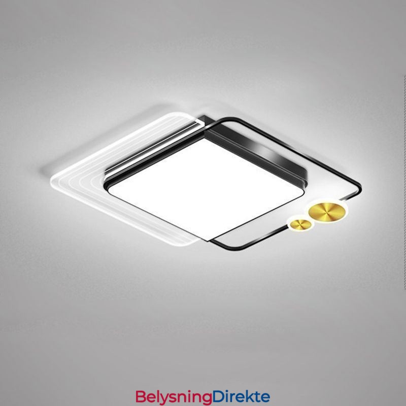 Nordisk Taklampe Firkantet Akryl Innfelt Taklampe