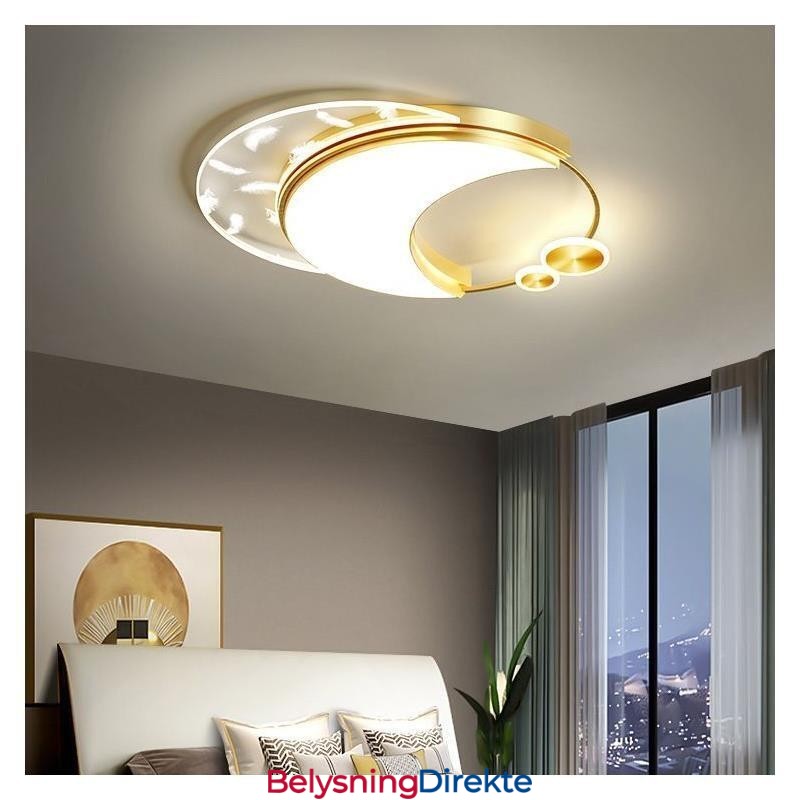 Innfelt Moderne Måneformet Taklampe