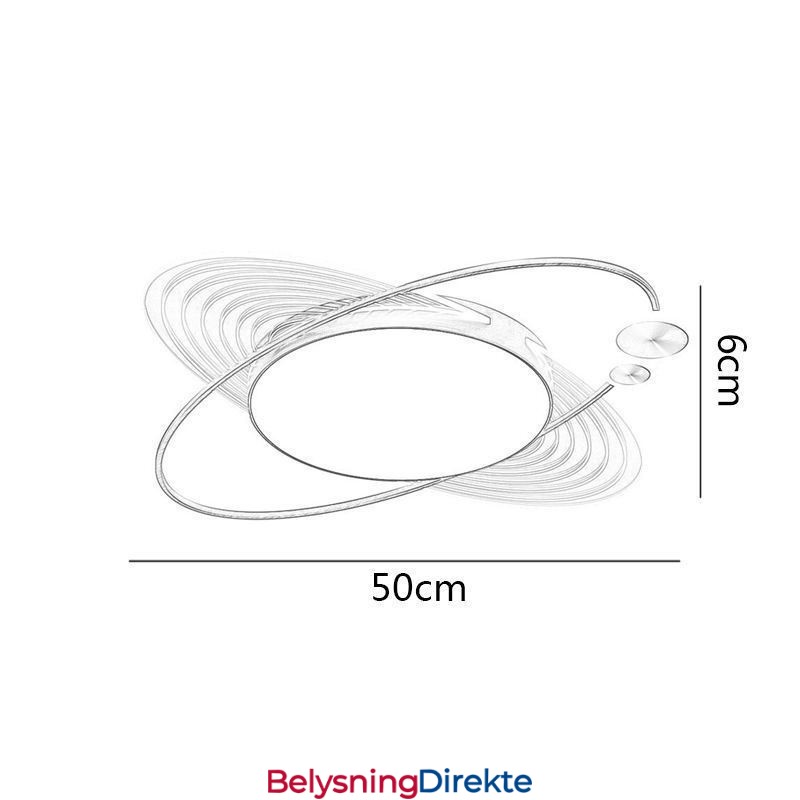 Moderne Innfelt Belysning Kreativ Planet Taklampe