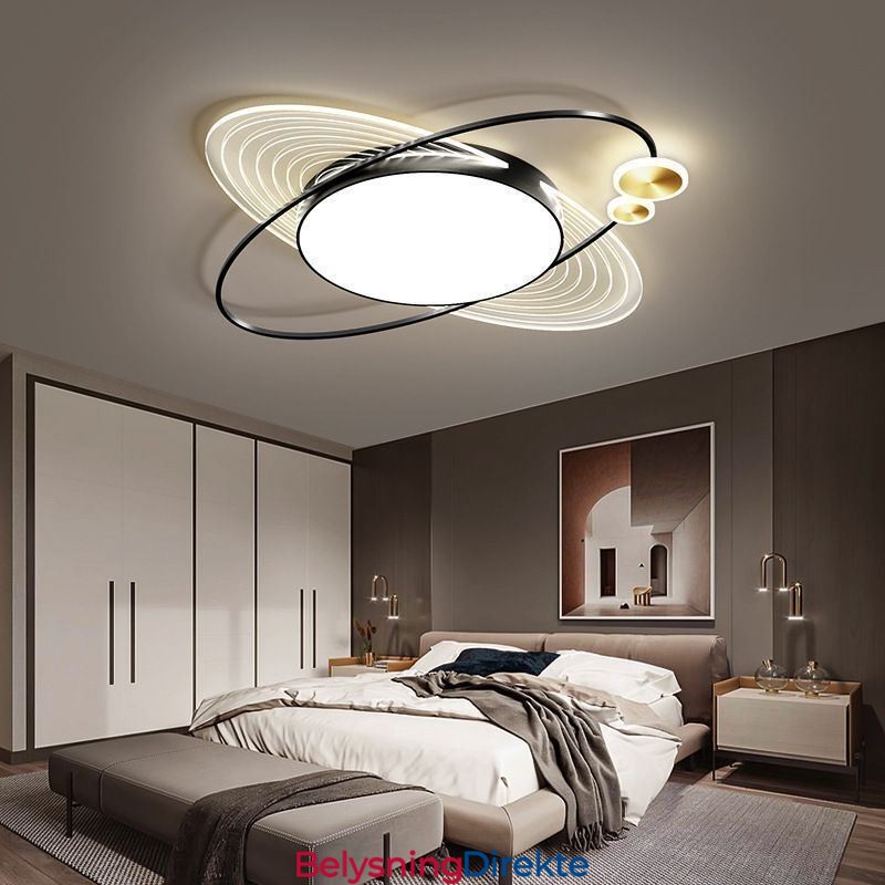 Moderne Innfelt Belysning Kreativ Planet Taklampe