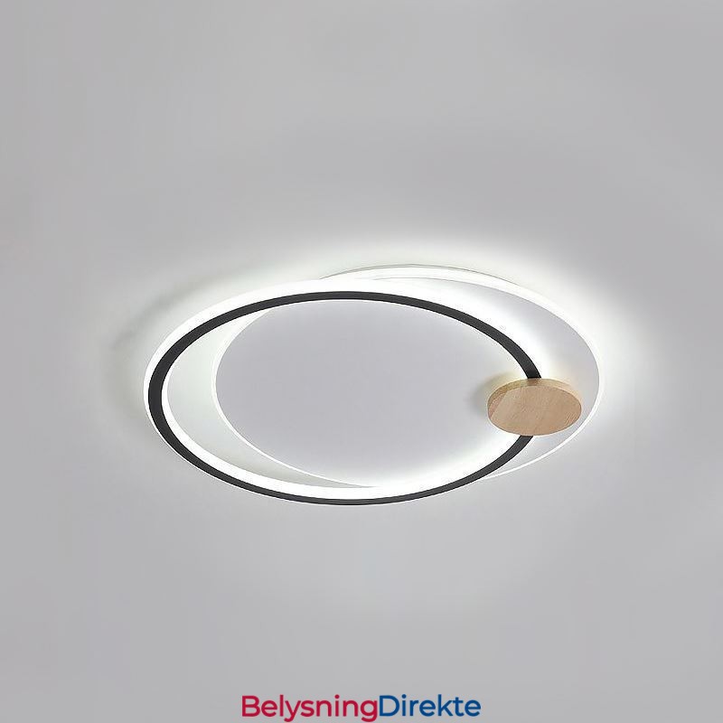 Moderne Innfelt Akryl Taklampe Med 2 Ringer