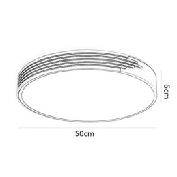 Moderne Innfelt Taklampe Sirkelbelysningslampe