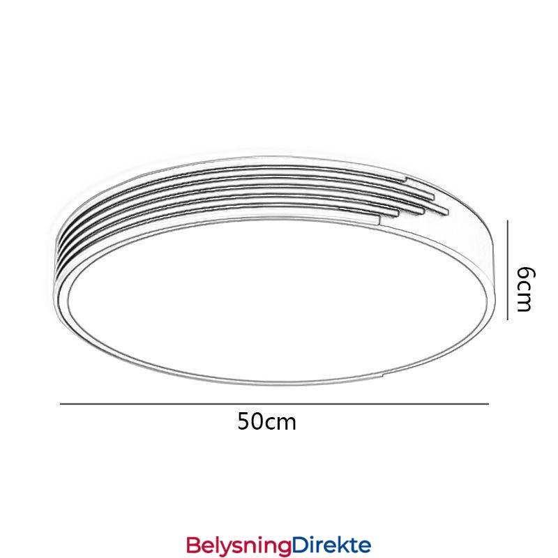 Moderne Innfelt Taklampe Sirkelbelysningslampe