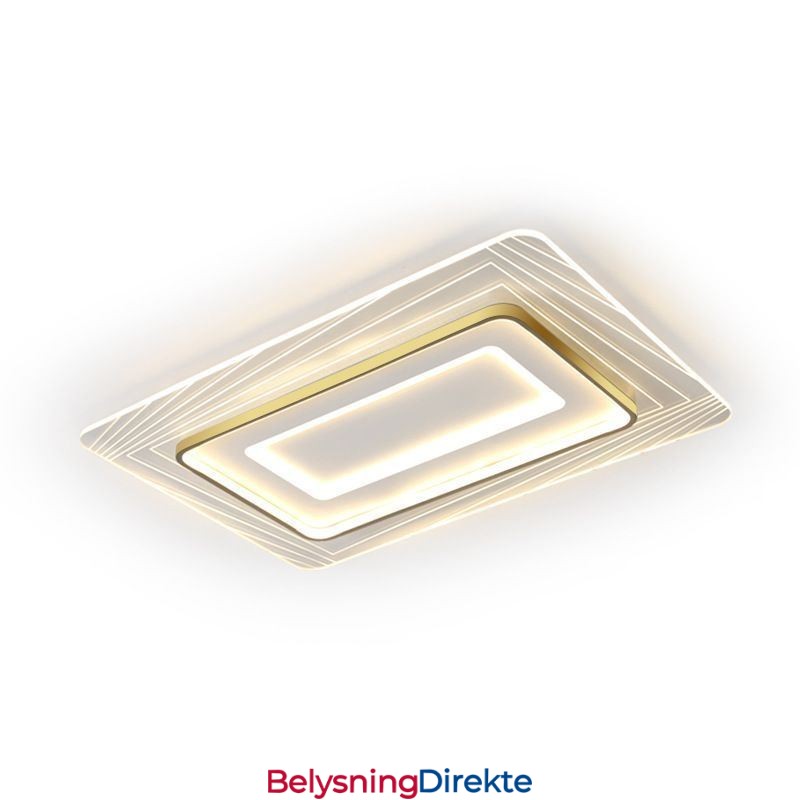 Rektangulær Innfelt Taklampe Minimalistisk Akryl Ultratynn Taklampe