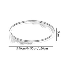 Sirkulær Taklampe Med Innfelt Montering Og Bølgekantdekorasjon