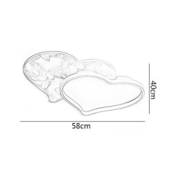 Moderne Lys Hjerteformet Innfelt Taklampe For Jenter