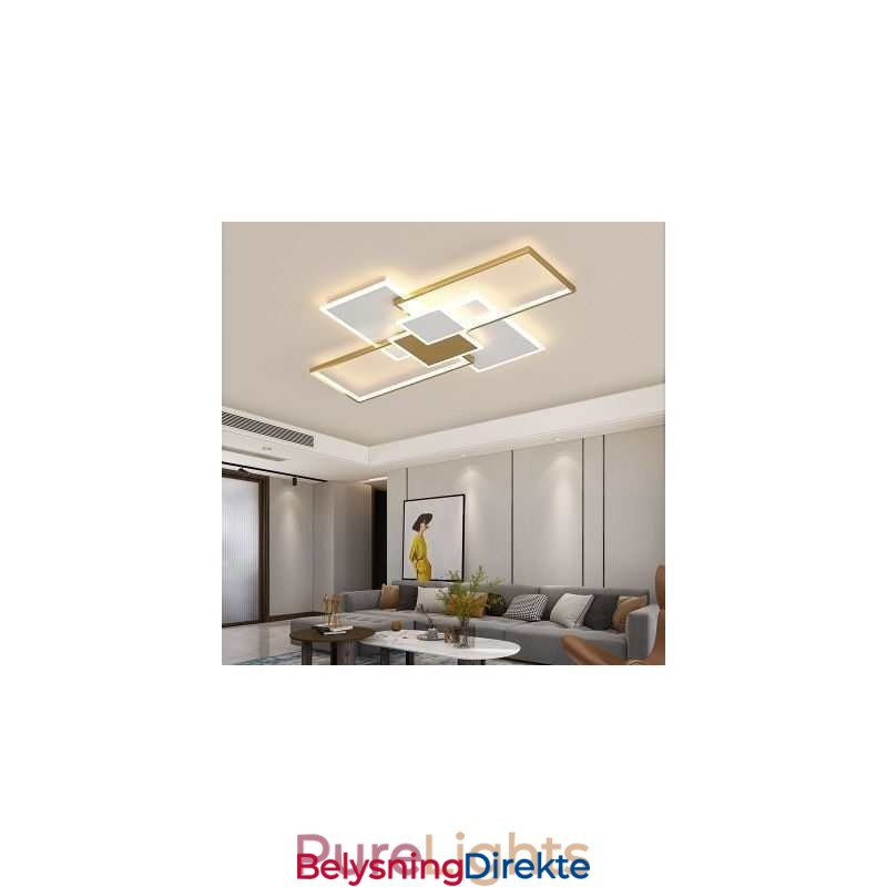 Moderne Taklampe Firkantet Akryl Innfelt Taklampe