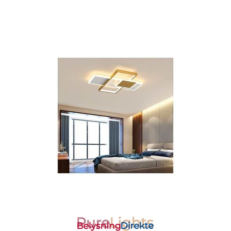 Moderne Taklampe Firkantet Akryl Innfelt Taklampe