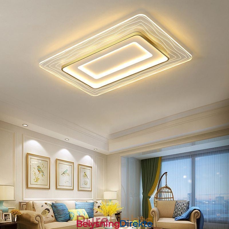 Rektangulær, Innfelt Minimalistisk Akryl Ultratynn Taklampe