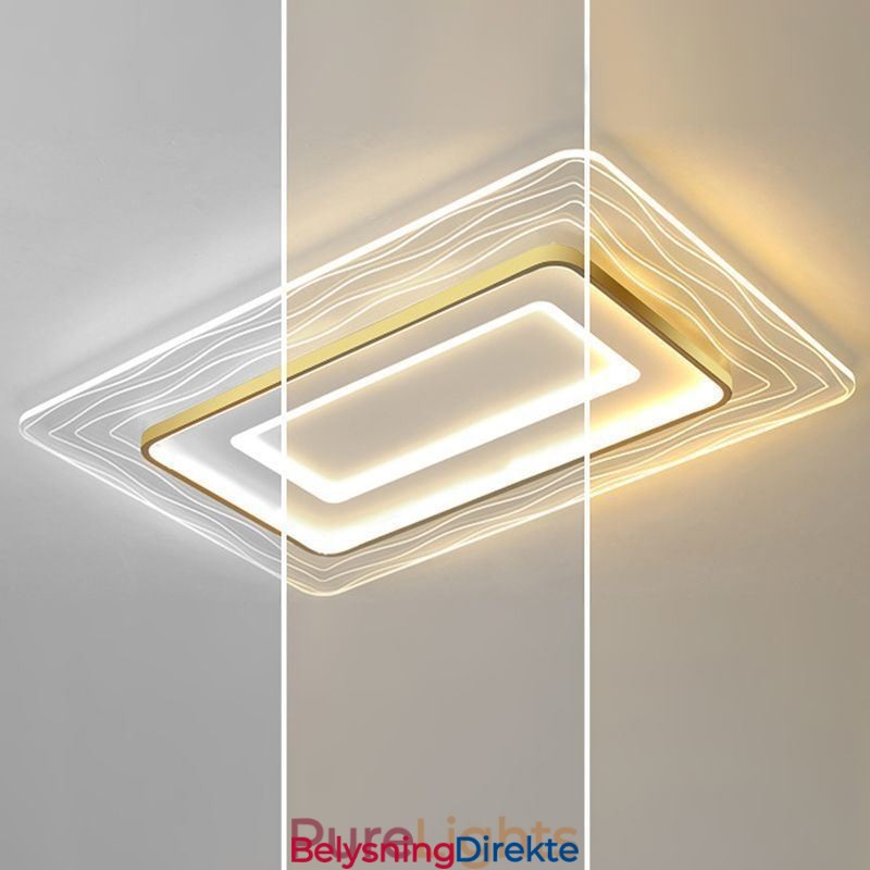 Rektangulær, Innfelt Minimalistisk Akryl Ultratynn Taklampe