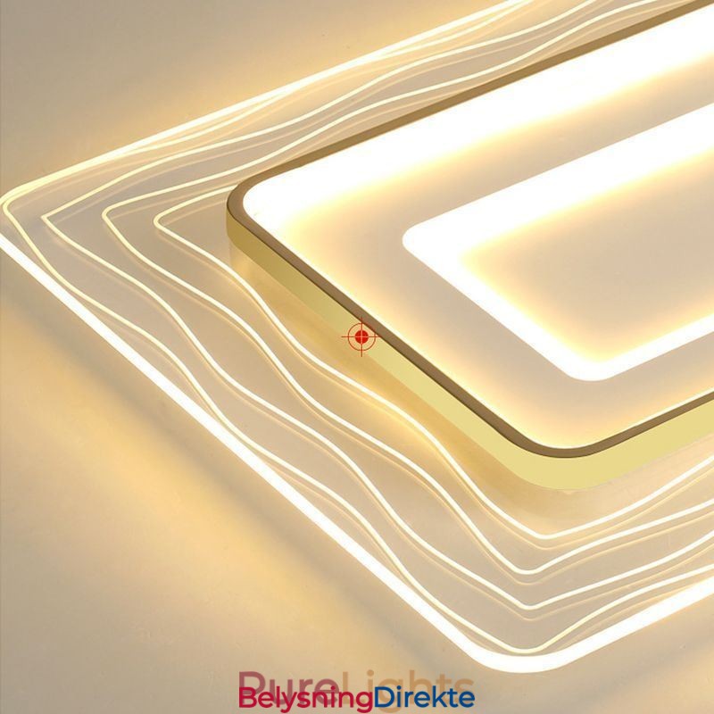 Rektangulær, Innfelt Minimalistisk Akryl Ultratynn Taklampe