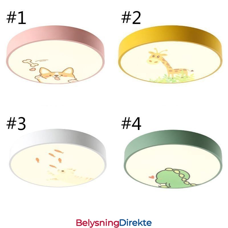 Dyretaklampe For Barn Tegneserietaklampe