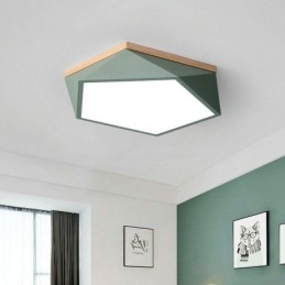 Moderne Taklampe I Diamantformet Design, Dimbar, Innfelt Taklampe