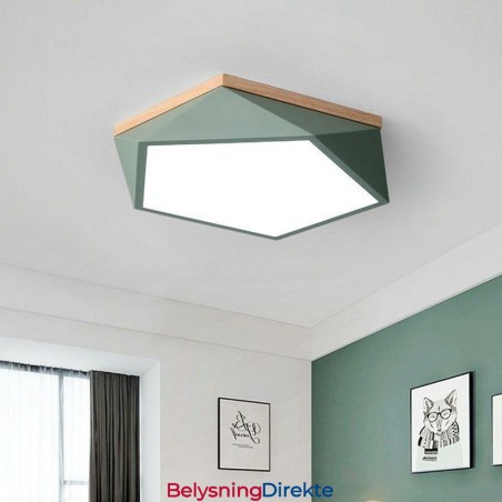 Moderne Taklampe I Diamantformet Design, Dimbar, Innfelt Taklampe