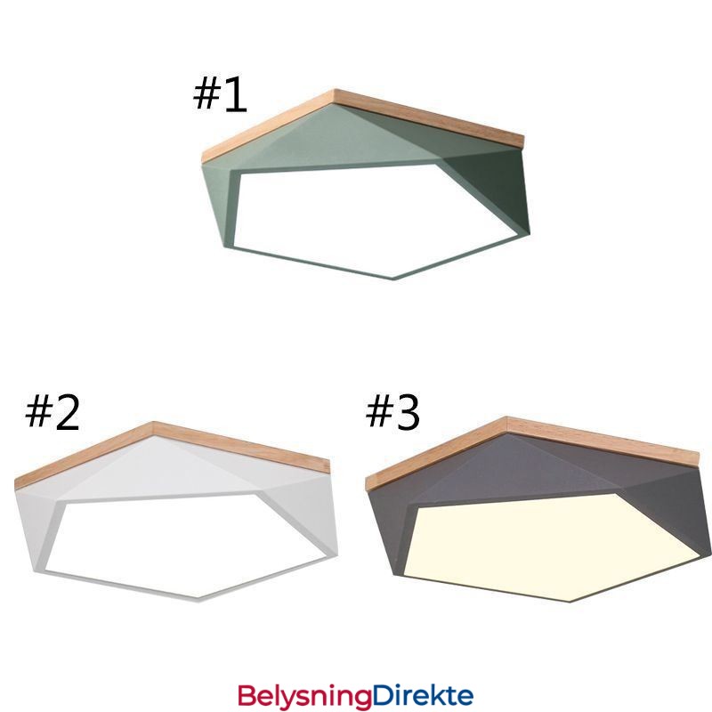 Moderne Taklampe I Diamantformet Design, Dimbar, Innfelt Taklampe