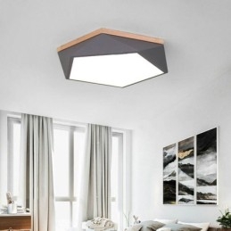 Moderne Taklampe I Diamantformet Design, Dimbar, Innfelt Taklampe