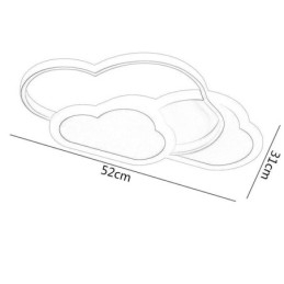 Moderne Kreative Akryllys Skyformet Innfelt Taklampe