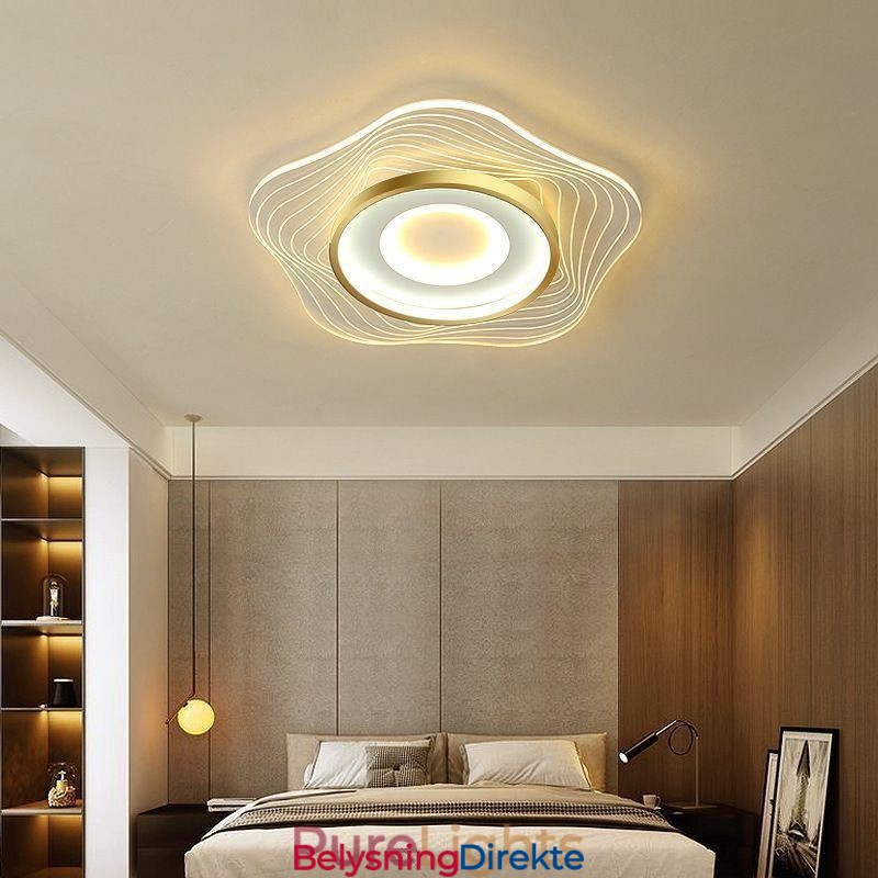 Kreativ Taklampe Moderne Innfelt Belysningsarmaturer Med Stjerneform 36W