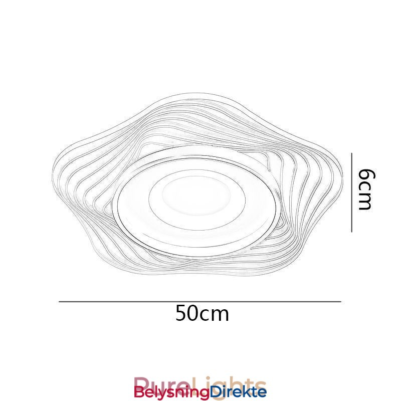 Kreativ Taklampe Moderne Innfelt Belysningsarmaturer Med Stjerneform 36W