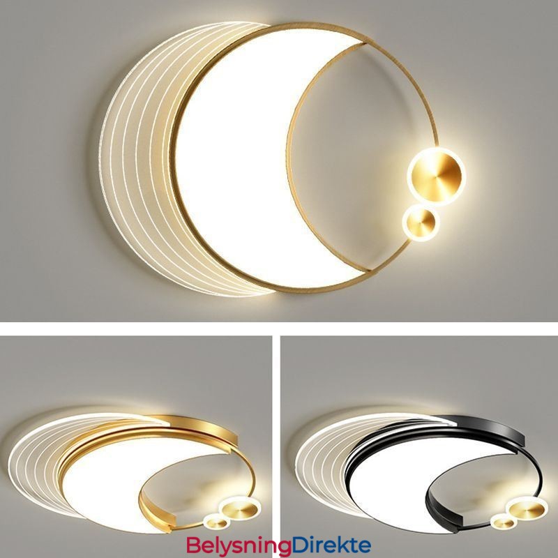 Dimbar Taklampe Moderne Innfelt Belysningsarmaturer Med Måneform 36W