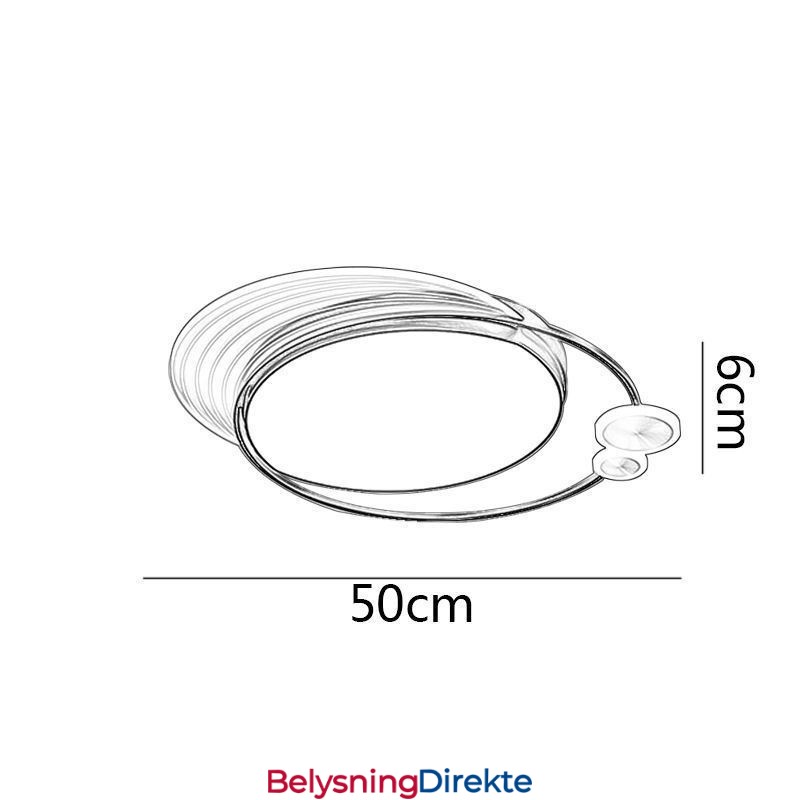 Innfelt Taklampe Med Fjernkontroll