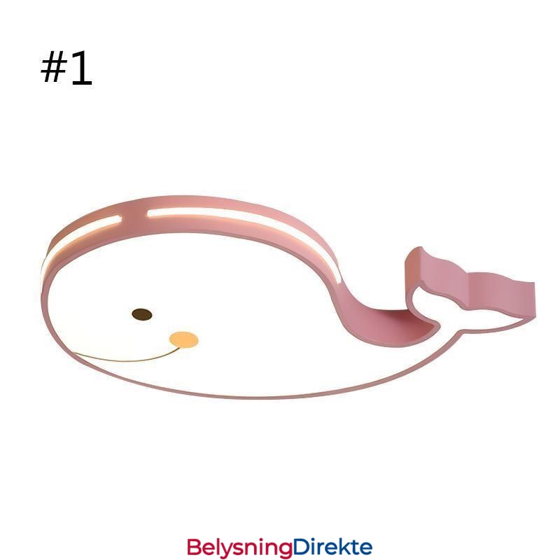 Delfinmønstret Dimbar Taklampe Kreativ Takarmatur For Barn