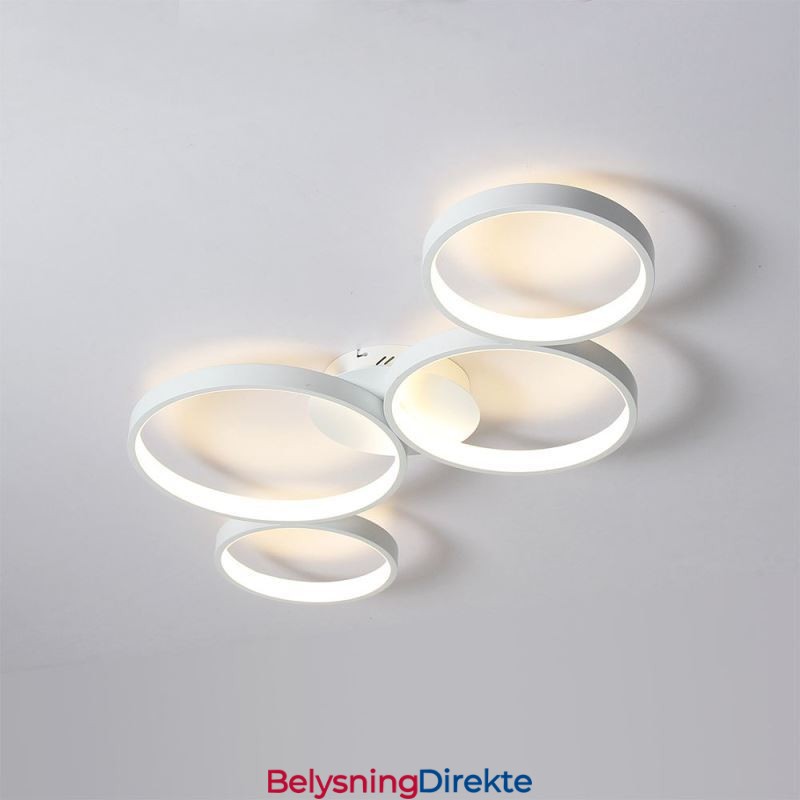 Taklampe 7200Lm 4 Rings Lysarmatur