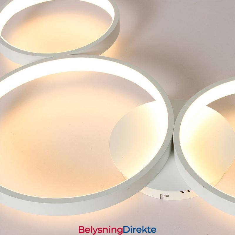 Taklampe 7200Lm 4 Rings Lysarmatur