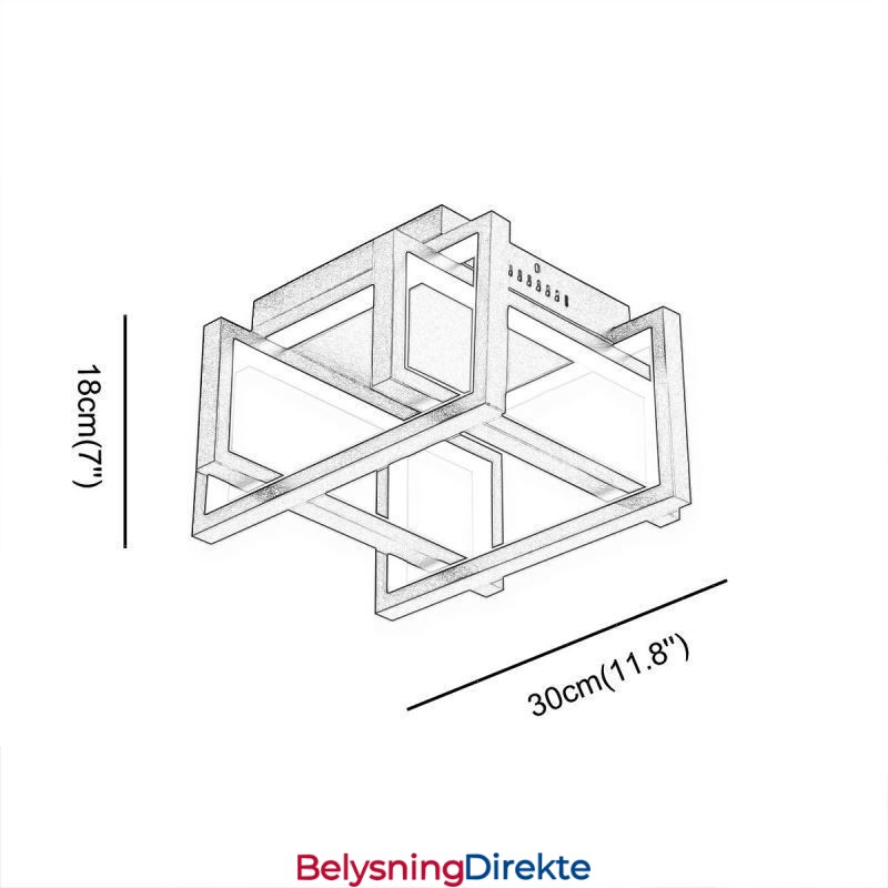 Wifi Smart Taklampe Innfelt Taklampe