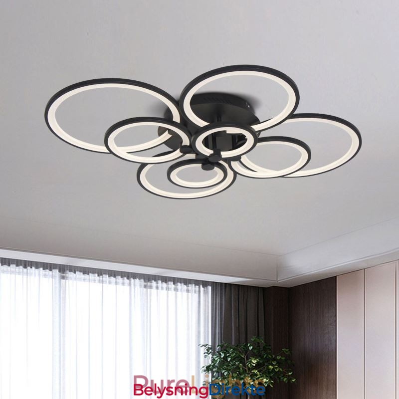 Dimmbar Taklampe Moderne Ringformet Taklampe For Innfelt Montering