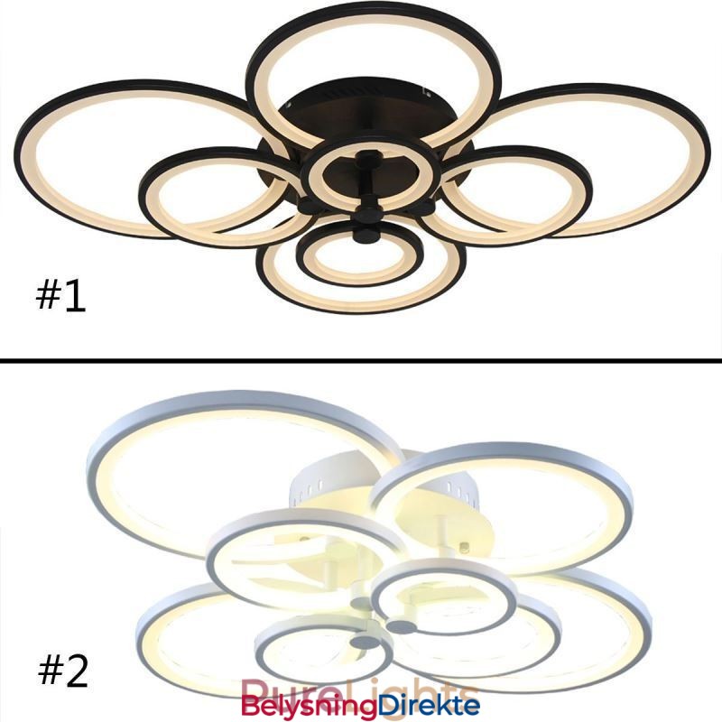 Dimmbar Taklampe Moderne Ringformet Taklampe For Innfelt Montering