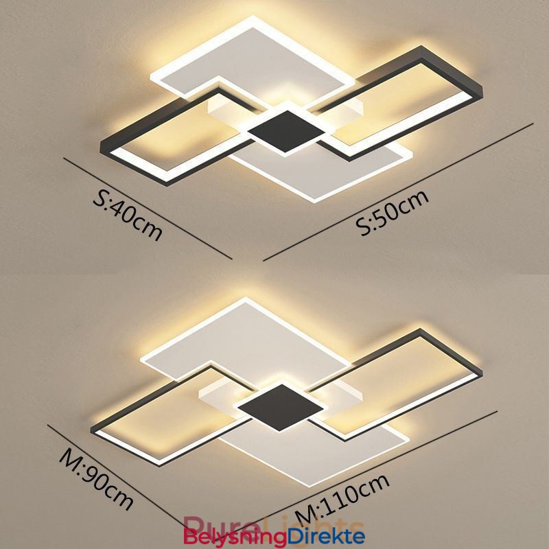 Innfelt Firkantet Taklampe