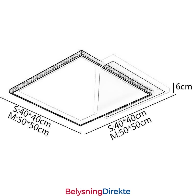 Moderne Taklampe Med Innfelt Montering