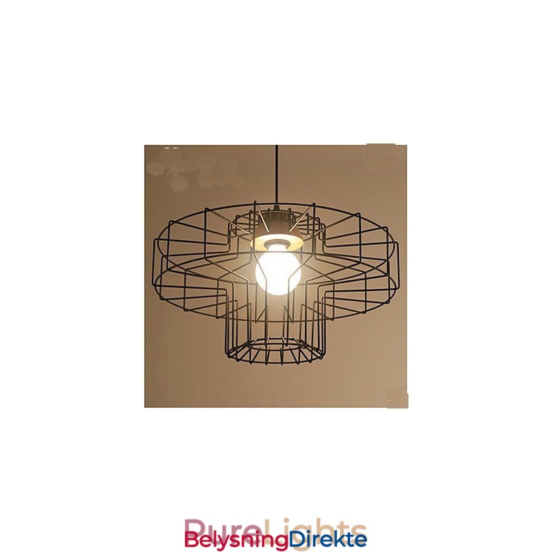 Enkelt Hode Jernlysekrone Lysekrone Retro Mesh