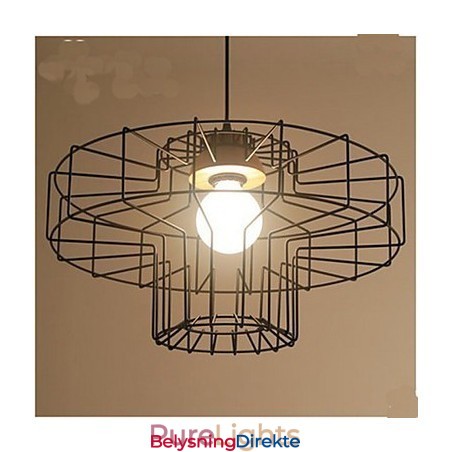 Enkelt Hode Jernlysekrone Lysekrone Retro Mesh