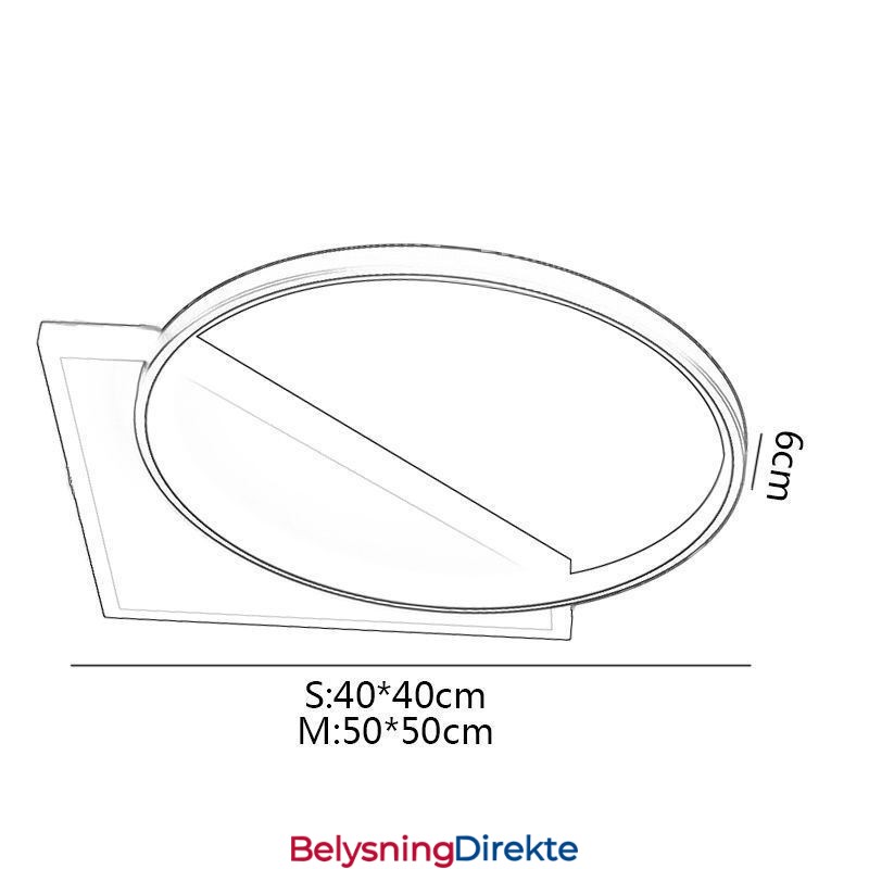 Moderne Taklampe Med Innfelt Montering