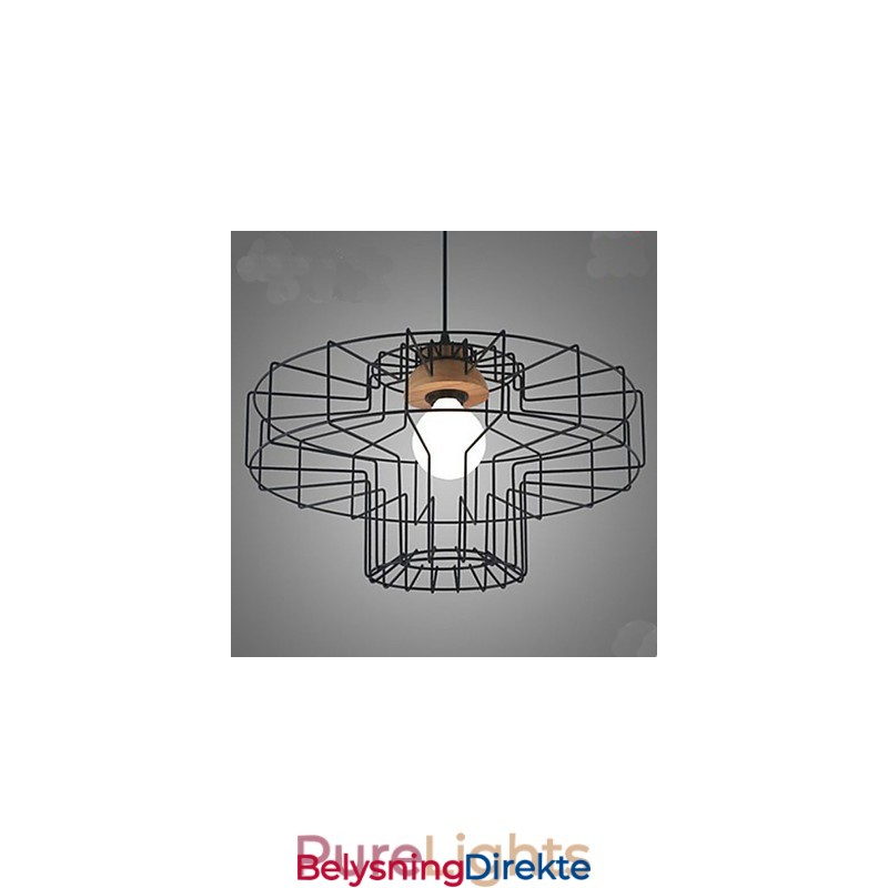 Enkelt Hode Jernlysekrone Lysekrone Retro Mesh