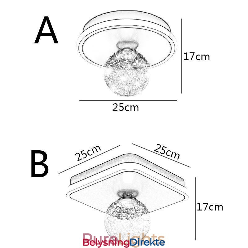 Innfelt Taklampe For Innfelling Av Interiør