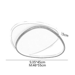 Innfelt Dobbel Trekantet Taklampe