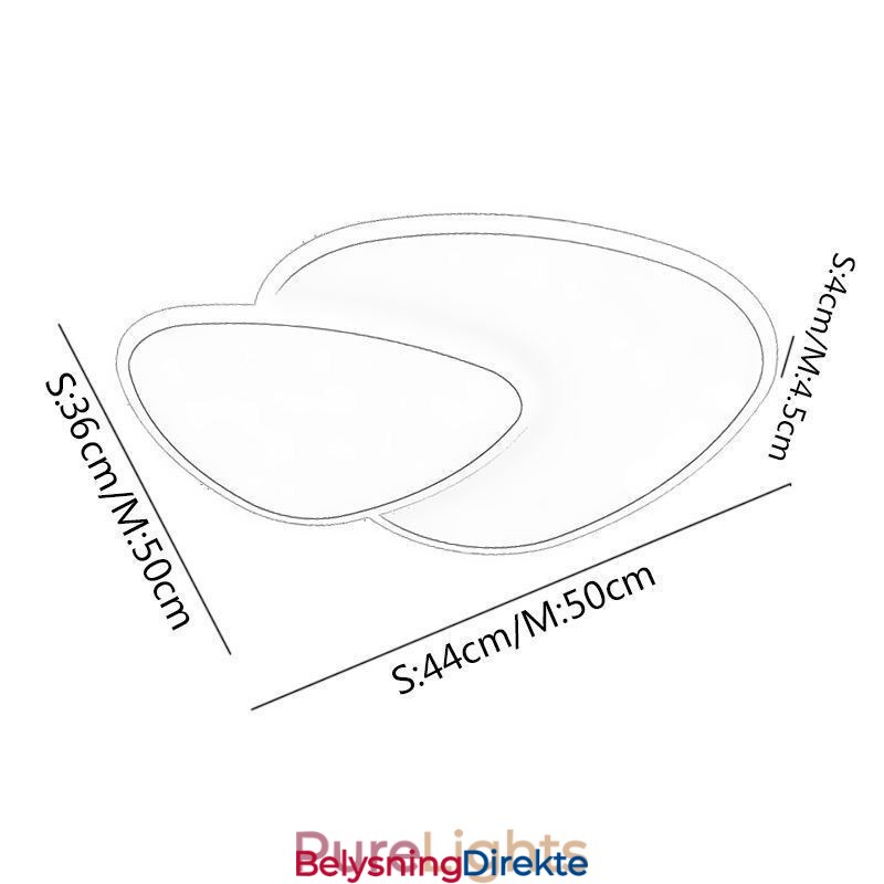 Innfelt Dobbel Trekantet Takbelysning