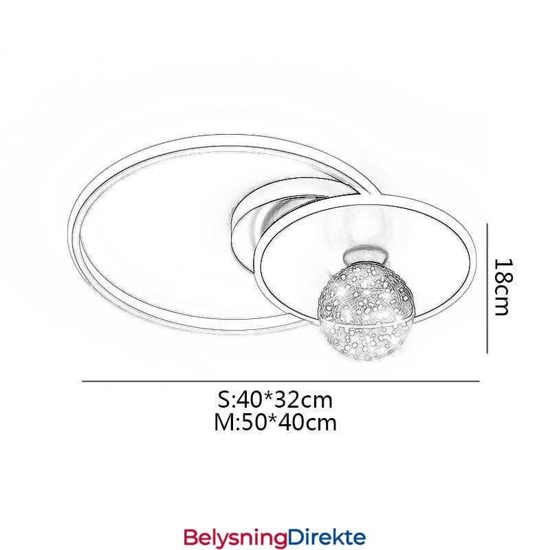 Minimalistisk Taklampe For Innfelt Interiør