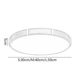 Innfelt Taklampe Runde Lysarmaturer Trefarget Dimming