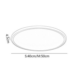 Innfelt Taklampe Runde Lysarmaturer Trefarget Dimming