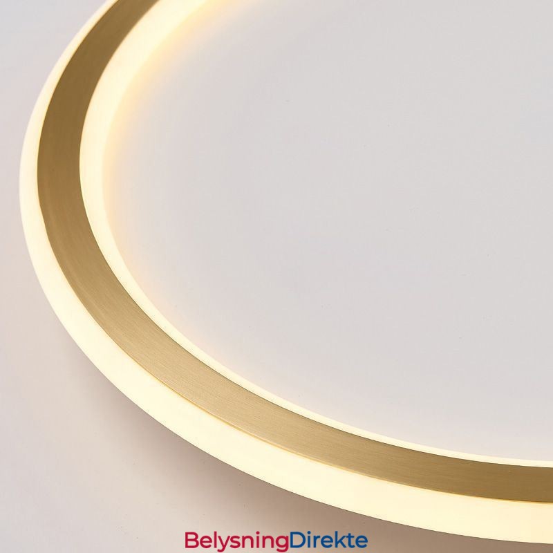 Innfelt Taklampe Runde Lysarmaturer Trefarget Dimming