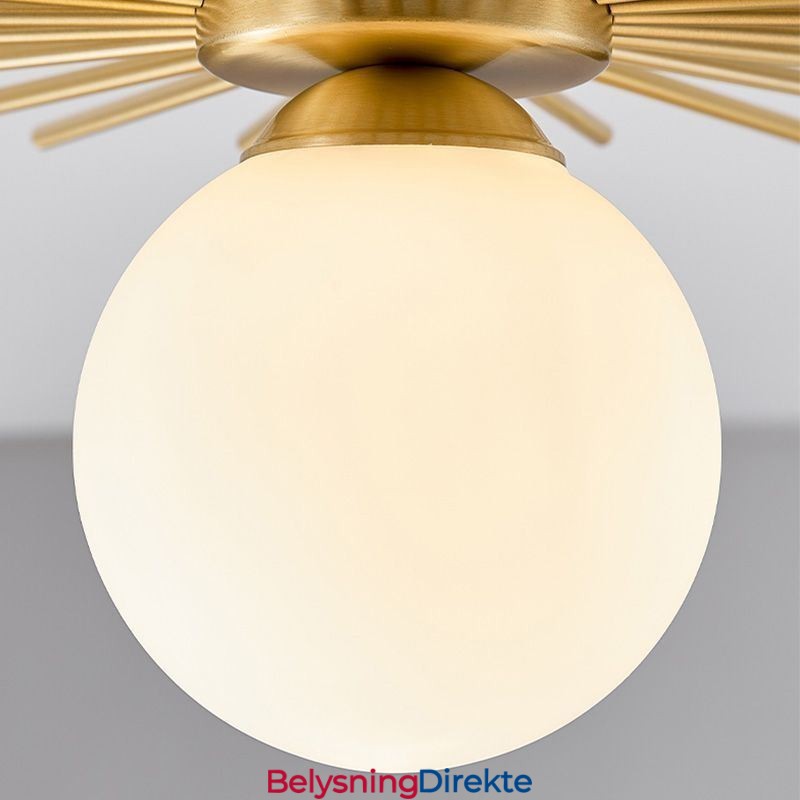 Moderne 1-Lyss Innfelt Taklampe Globeformet Taklampe