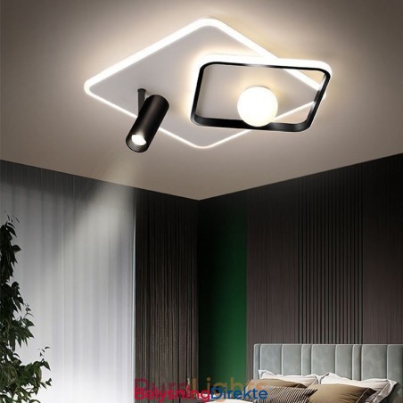 Innfelt Akryl Firkantet Taklampe Spotlight